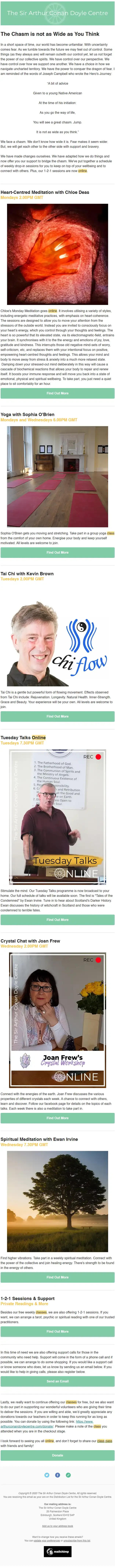 email blast fot Online Class Pass