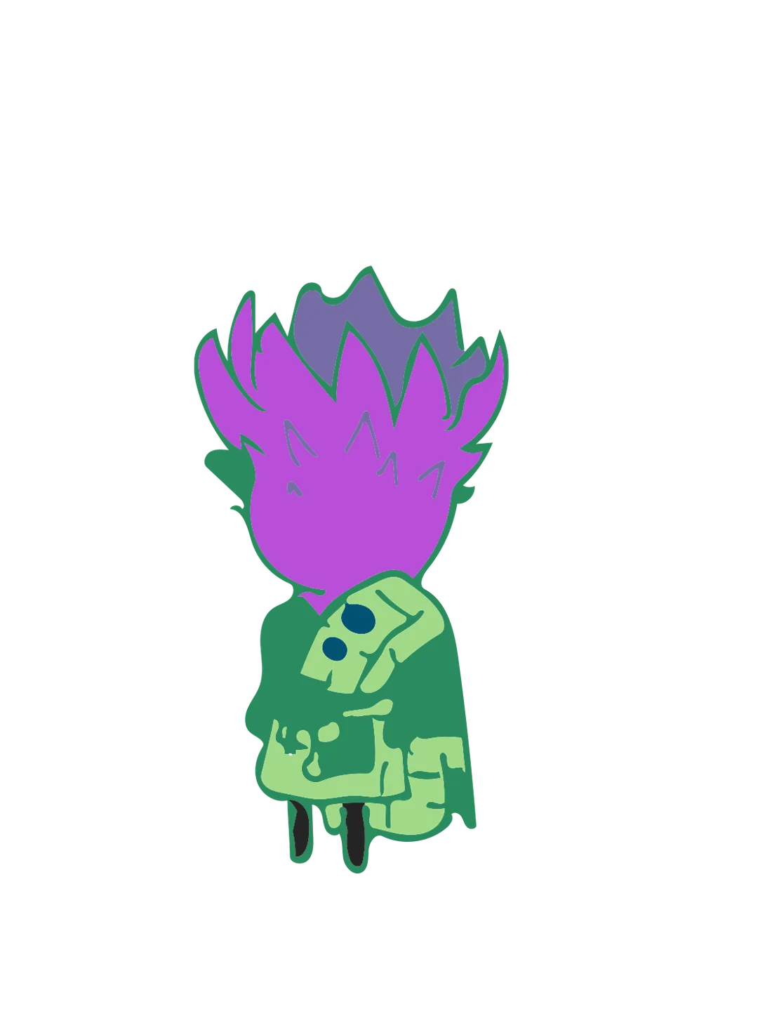 thistle character wearing traditional scottish dress