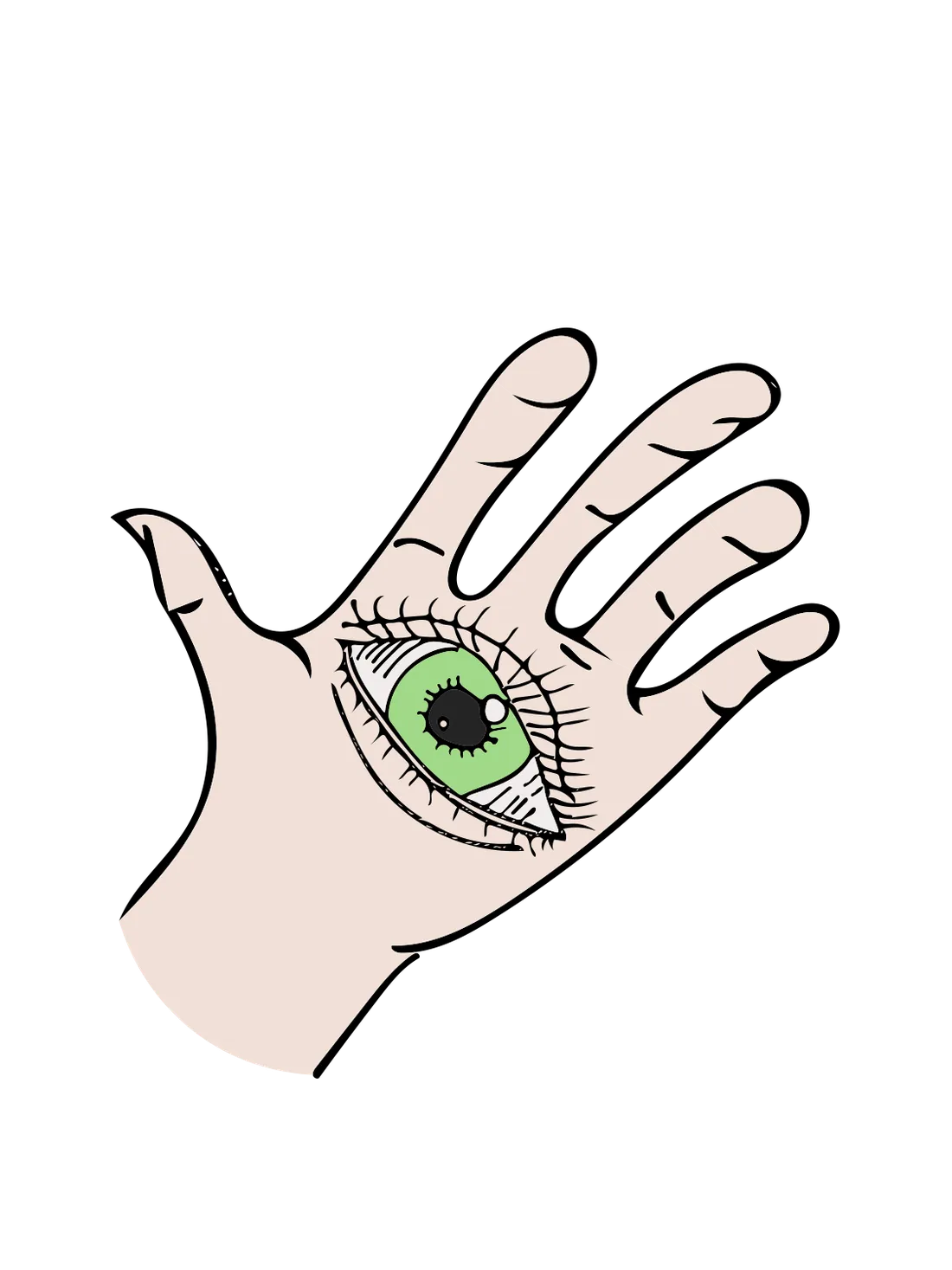 friendly waving hand